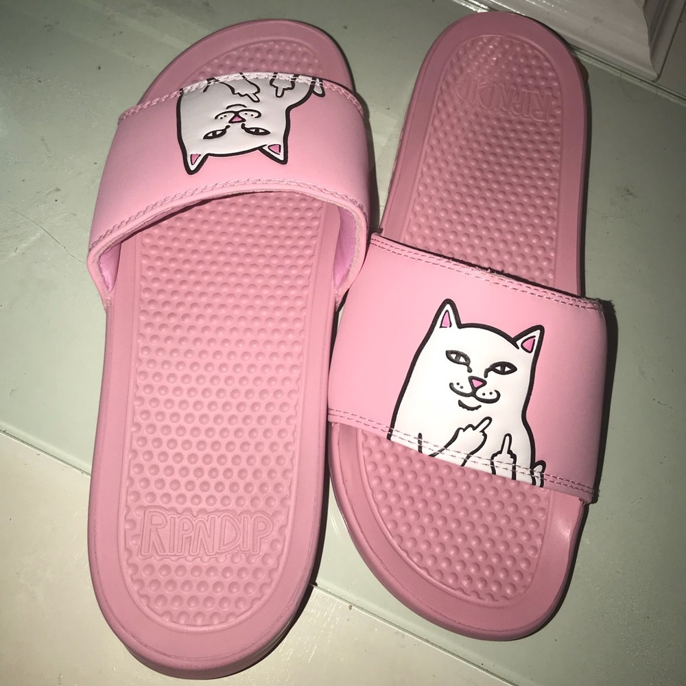 Ripndip slide sandals pink 8